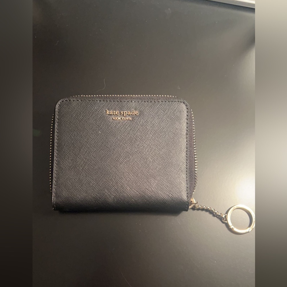 Black Kate spade wallet, never used